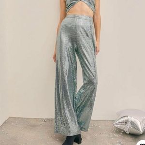 Sequin disco pants